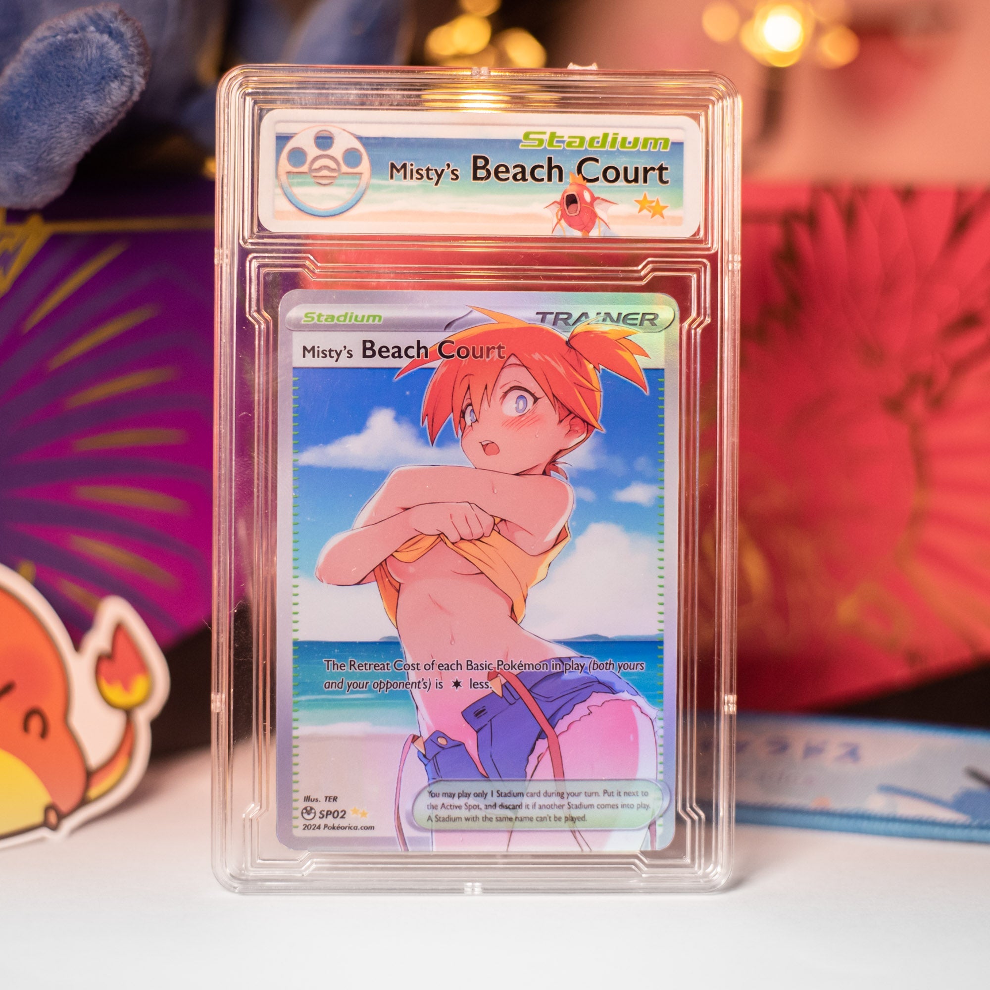 Custom Full Art Misty's Beach Court Slab PokeOricaSTCG Custom Full Art Misty's Beach Court Slab PokeOricaSTCG