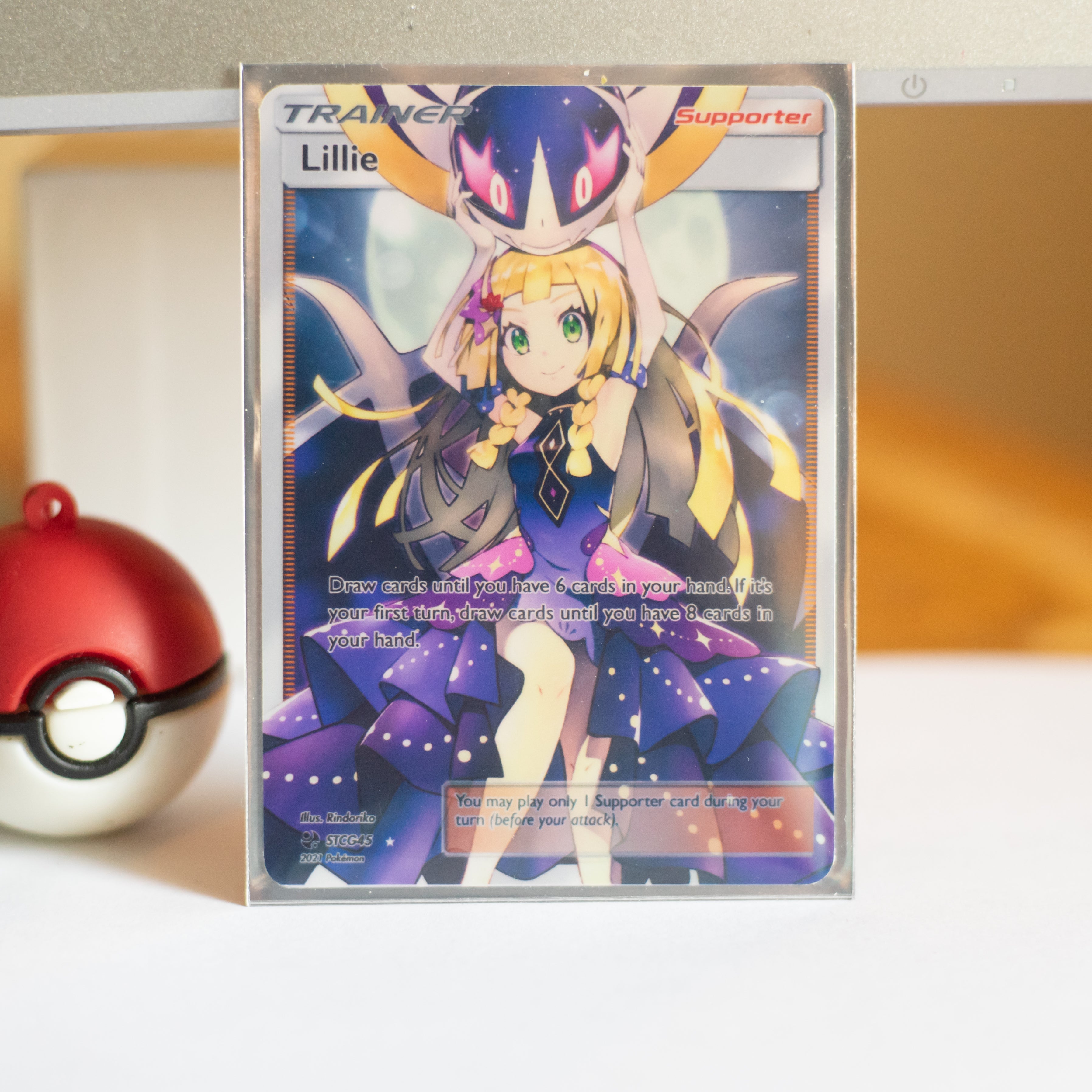 Custom Holographic Full Art Lillie Card PokeOricaSTCG Custom Holographic Full Art Lillie Card PokeOricaSTCG