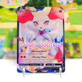 Custom Holographic Full Art Braixen V Card