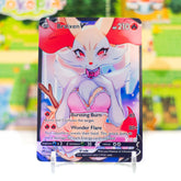 Custom Holographic Full Art Braixen V Card