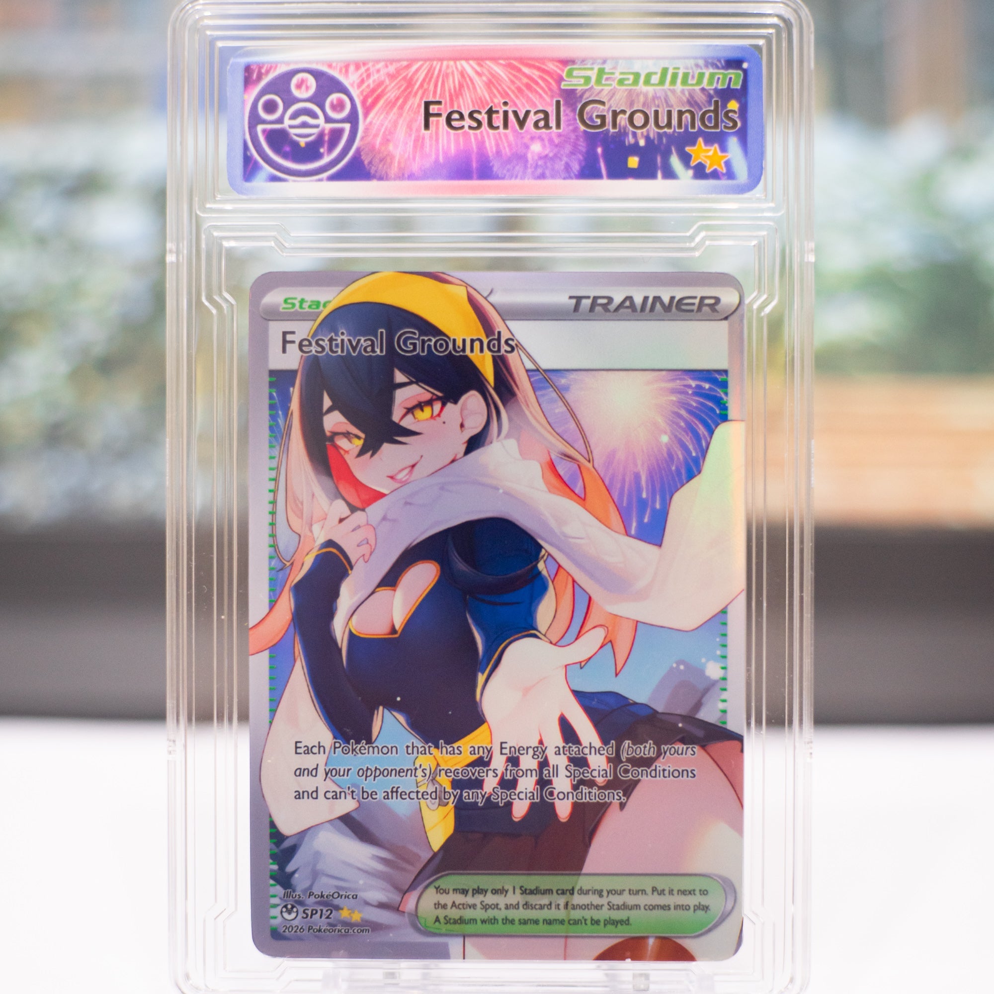 carmine pokemon card full art Limited Ed. August Full Art Carmine Festival Slab – PokeOricaSTCG