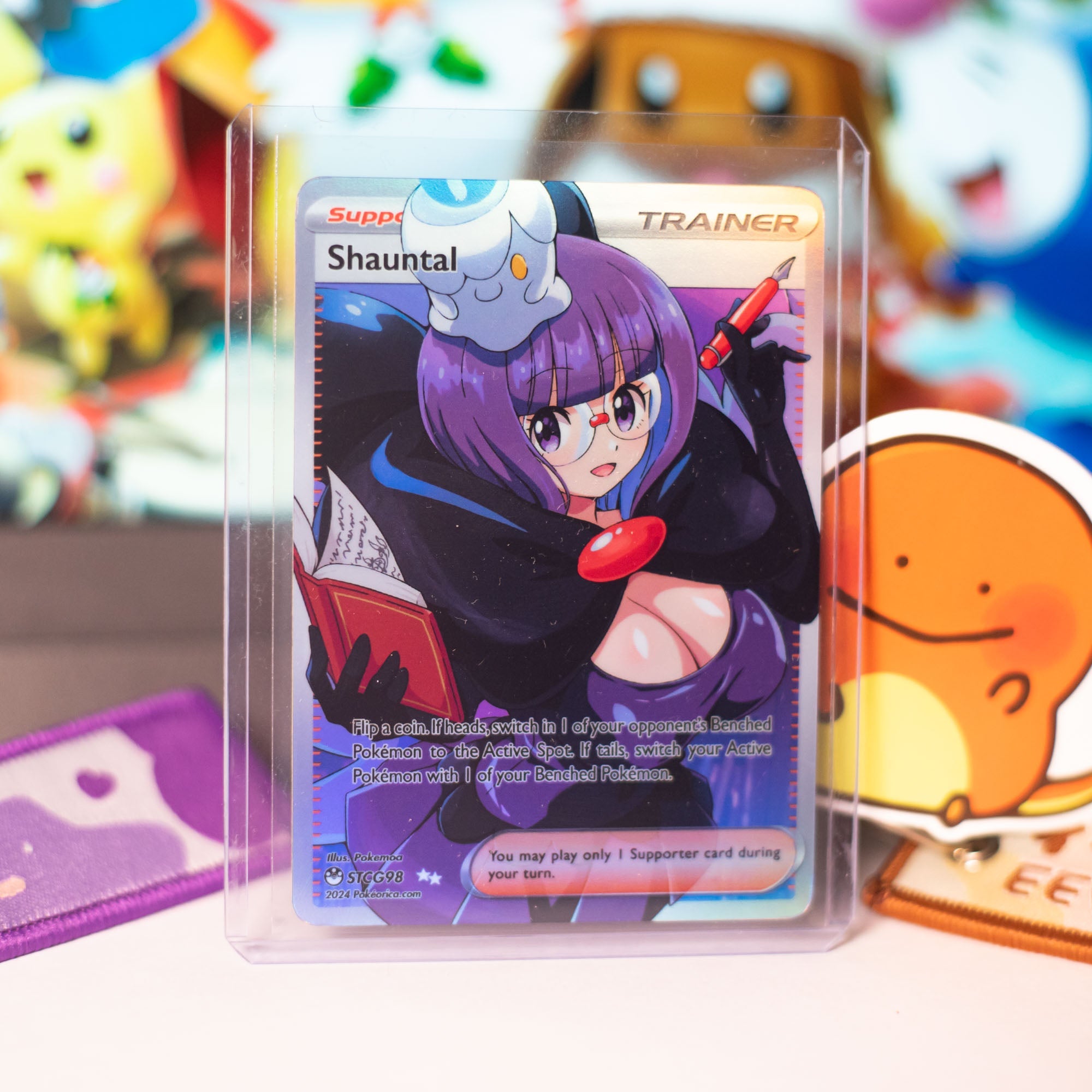 Custom Holographic Full Art Shauntal Card – PokeOricaSTCG