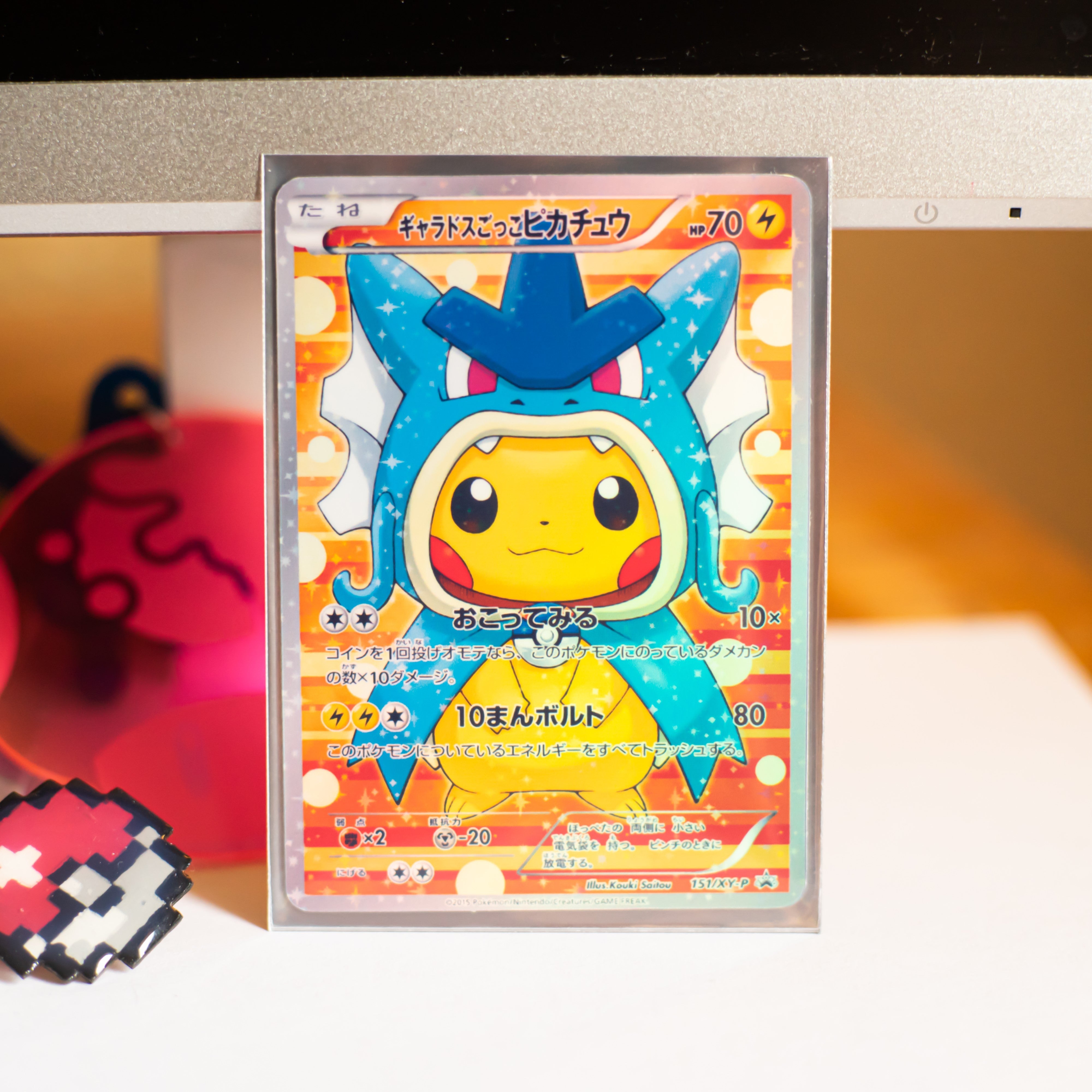 pokemon card pikachu cosplay Replica Holographic Full Art Cosplay Pikachu