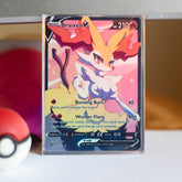 Custom Holographic Full Art Braixen V Card