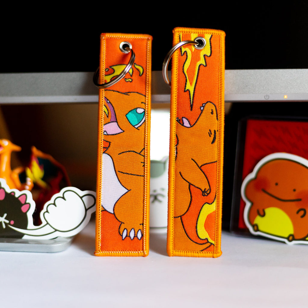 Embroidered Charmander Pokémon Keychain – PokeOricaSTCG