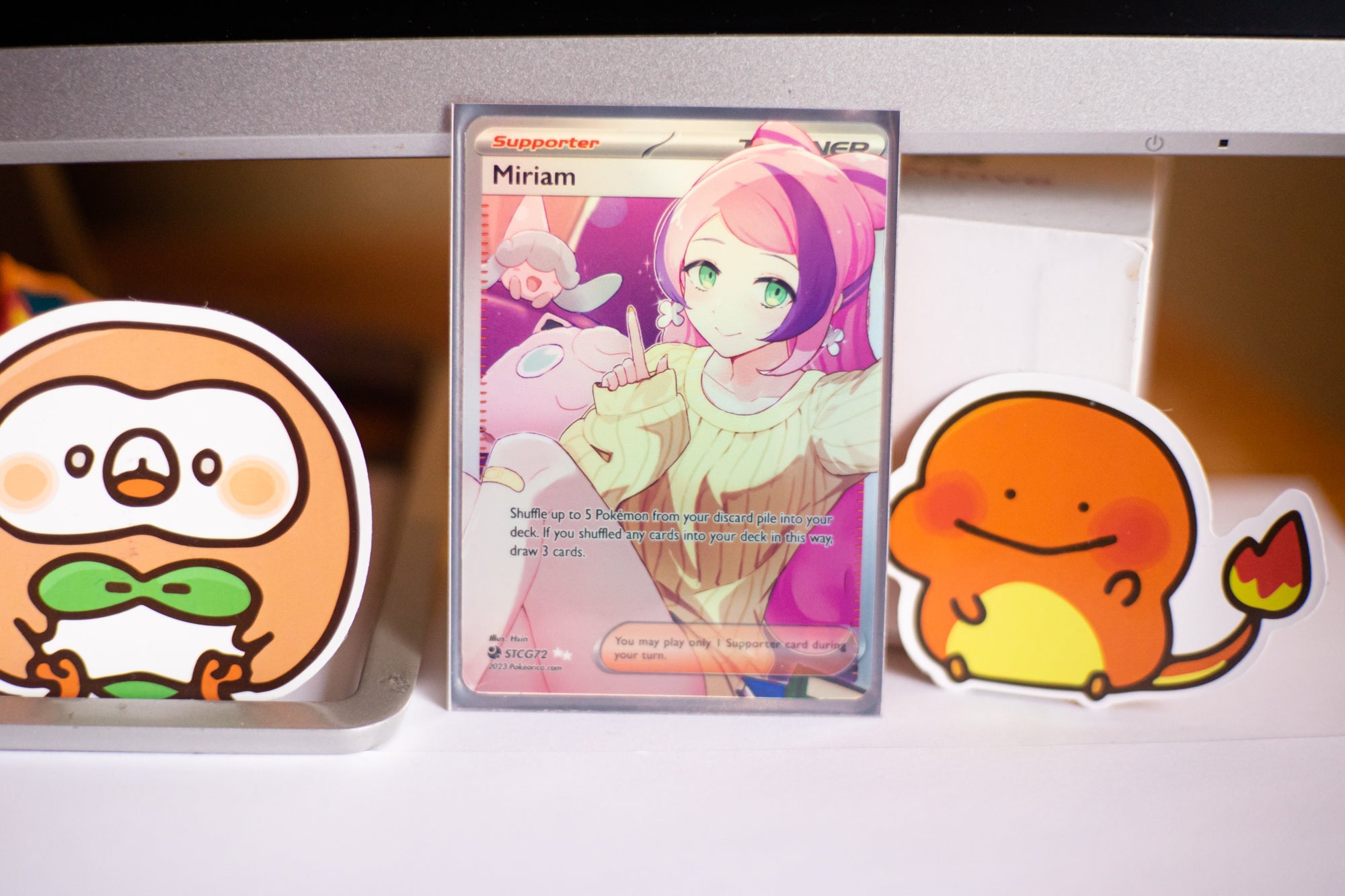 Custom Holographic Full Art Miriam Card PokeOricaSTCG Custom Holographic Full Art Miriam Card PokeOricaSTCG