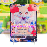 Custom Holographic Full Art Braixen V Card