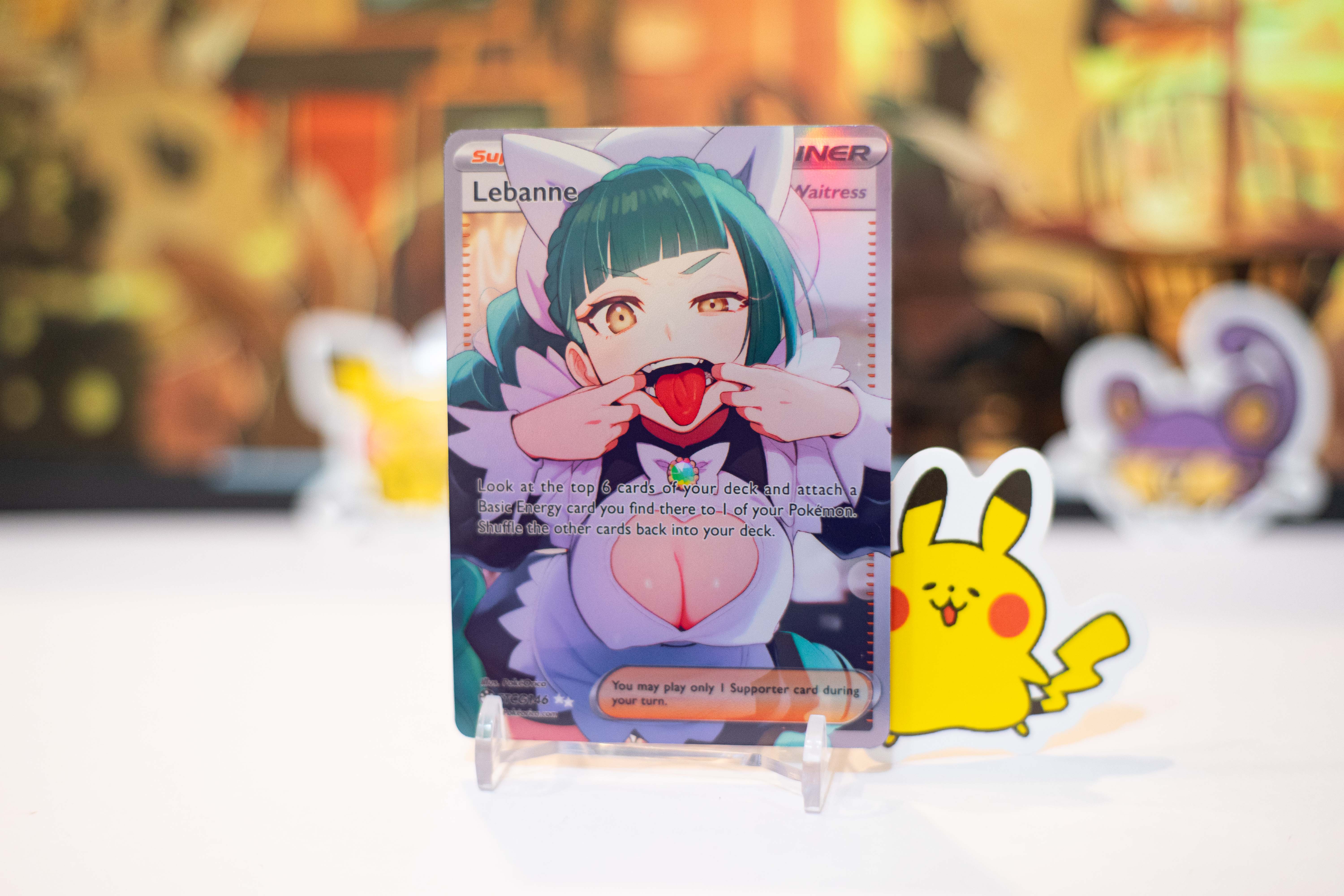 Custom Holographic Full Art Lebanne Card – PokeOricaSTCG