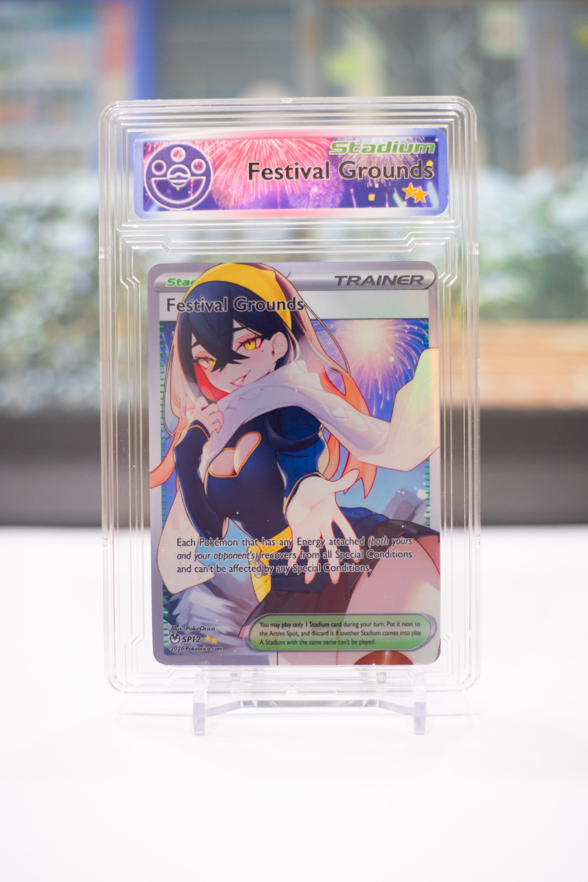 pokemon carmine card Limited Ed. August Full Art Carmine Festival Slab – PokeOricaSTCG