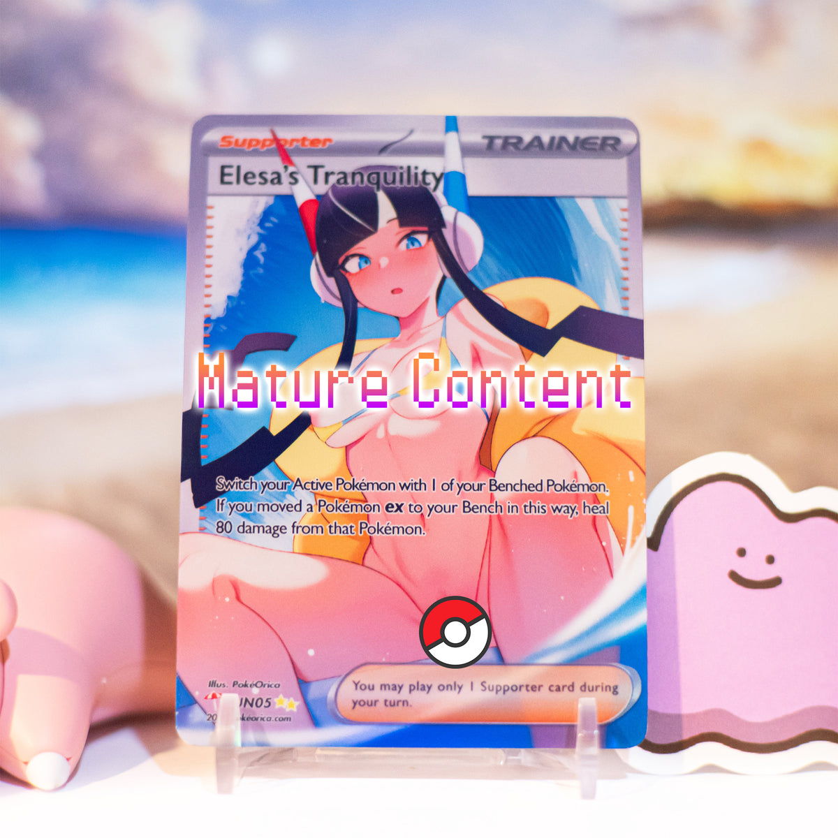 Limited Ed. Full Art Elesa's Tranquility Summer Card