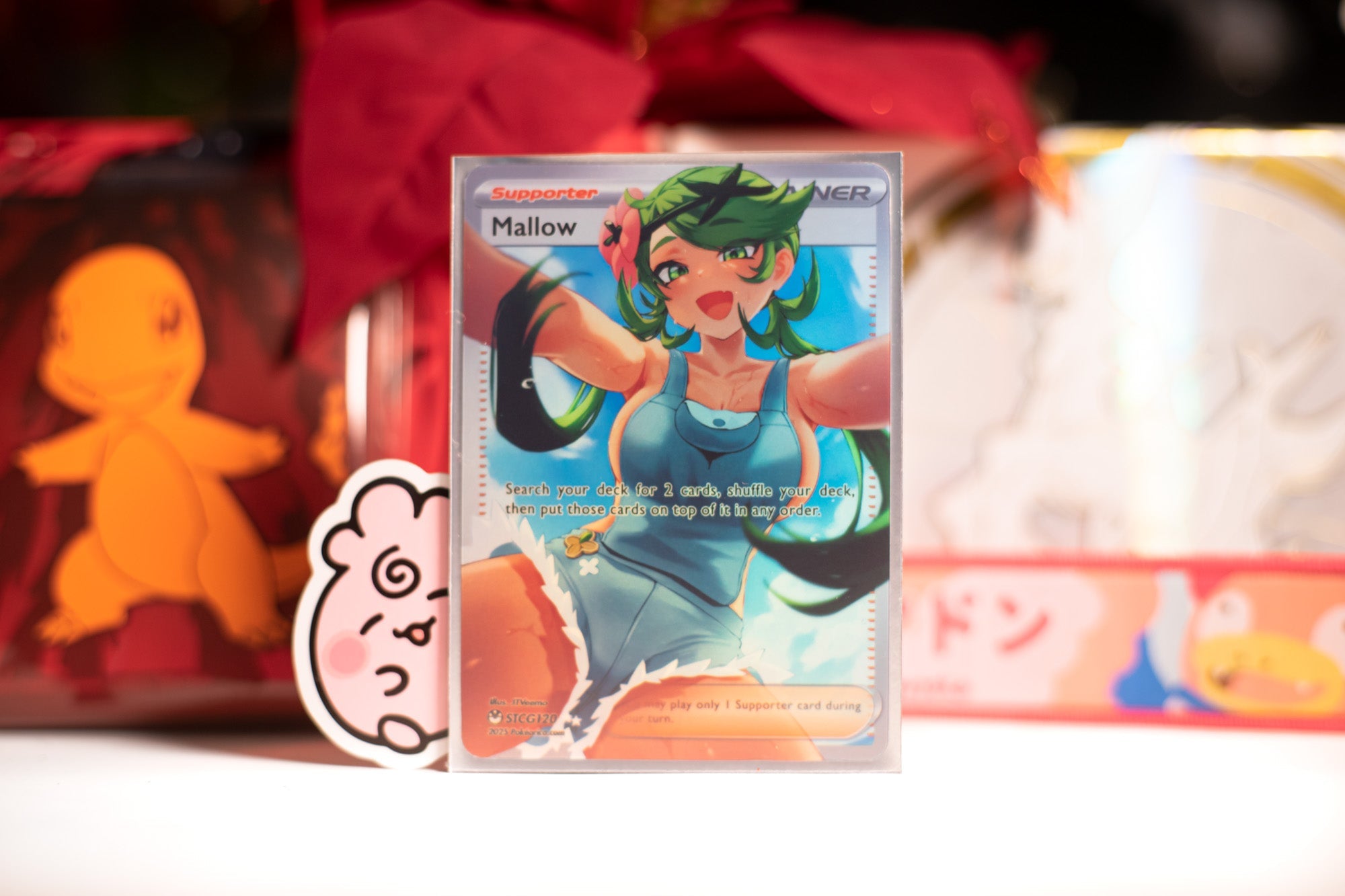 Custom Holographic Full Art Mallow PokeOricaSTCG Custom Holographic Full Art Mallow PokeOricaSTCG