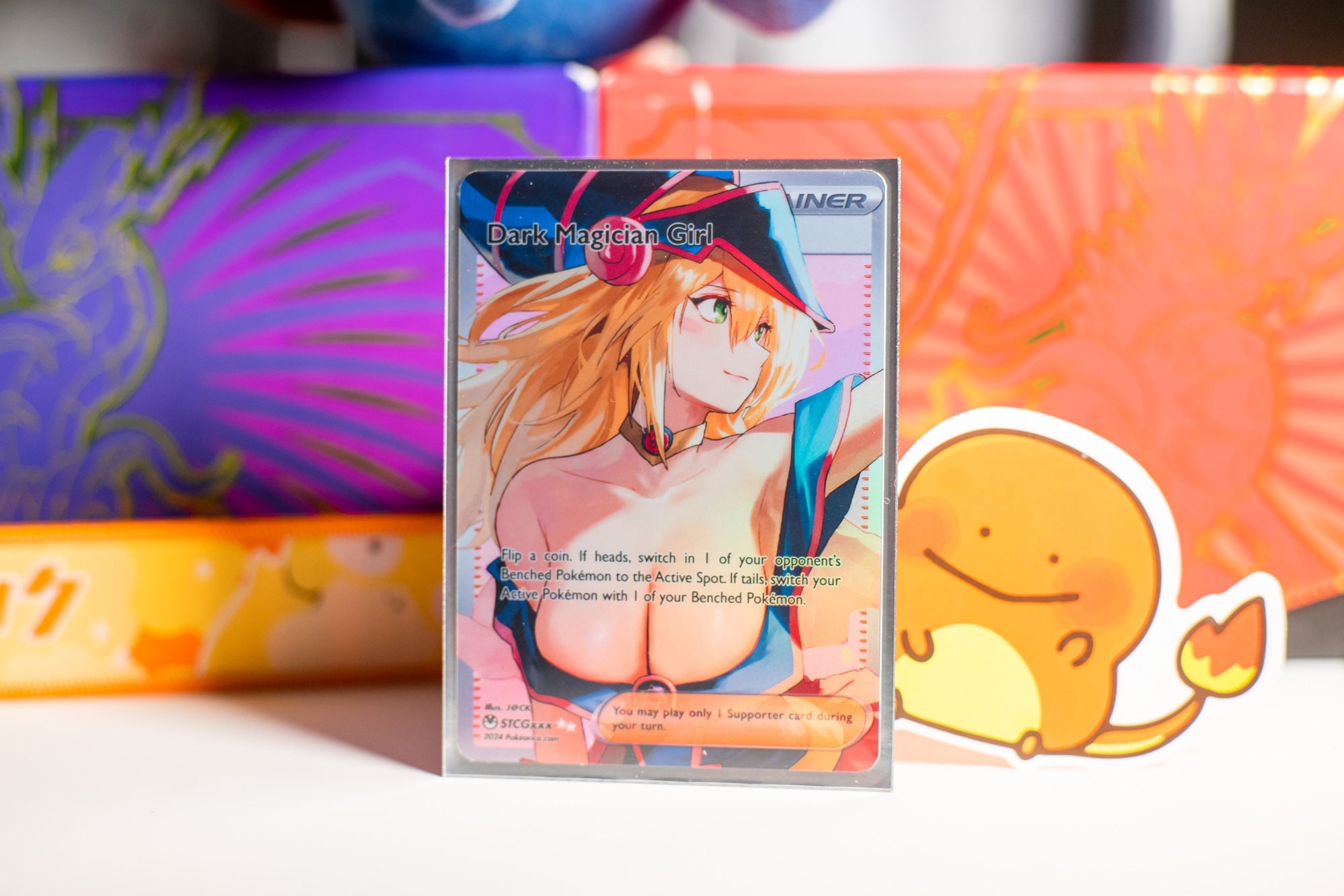 lewd yugioh cards Custom Yu-gi-oh Full Art Dark Magician Girl Card – PokeOricaSTCG