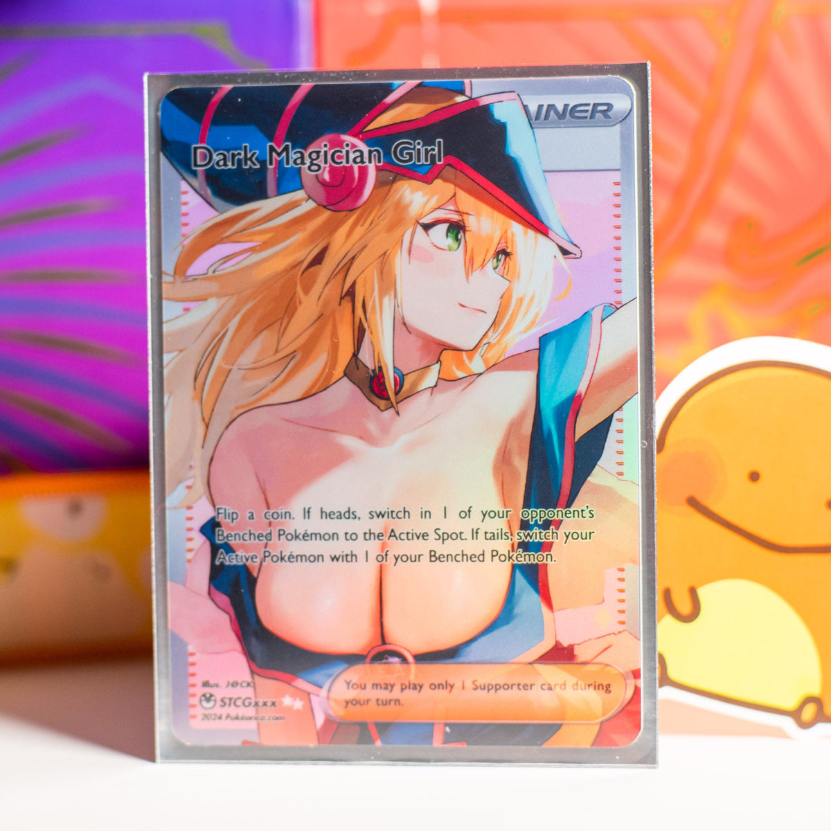 Custom Yu-gi-oh Full Art Dark Magician Girl Card PokeOricaSTCG Custom Yu-gi-oh Full Art Dark Magician Girl Card PokeOricaSTCG