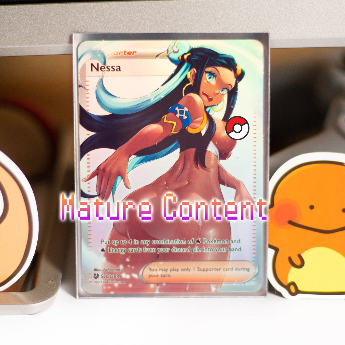Custom Holographic Full Art Nessa Card – PokeOricaSTCG