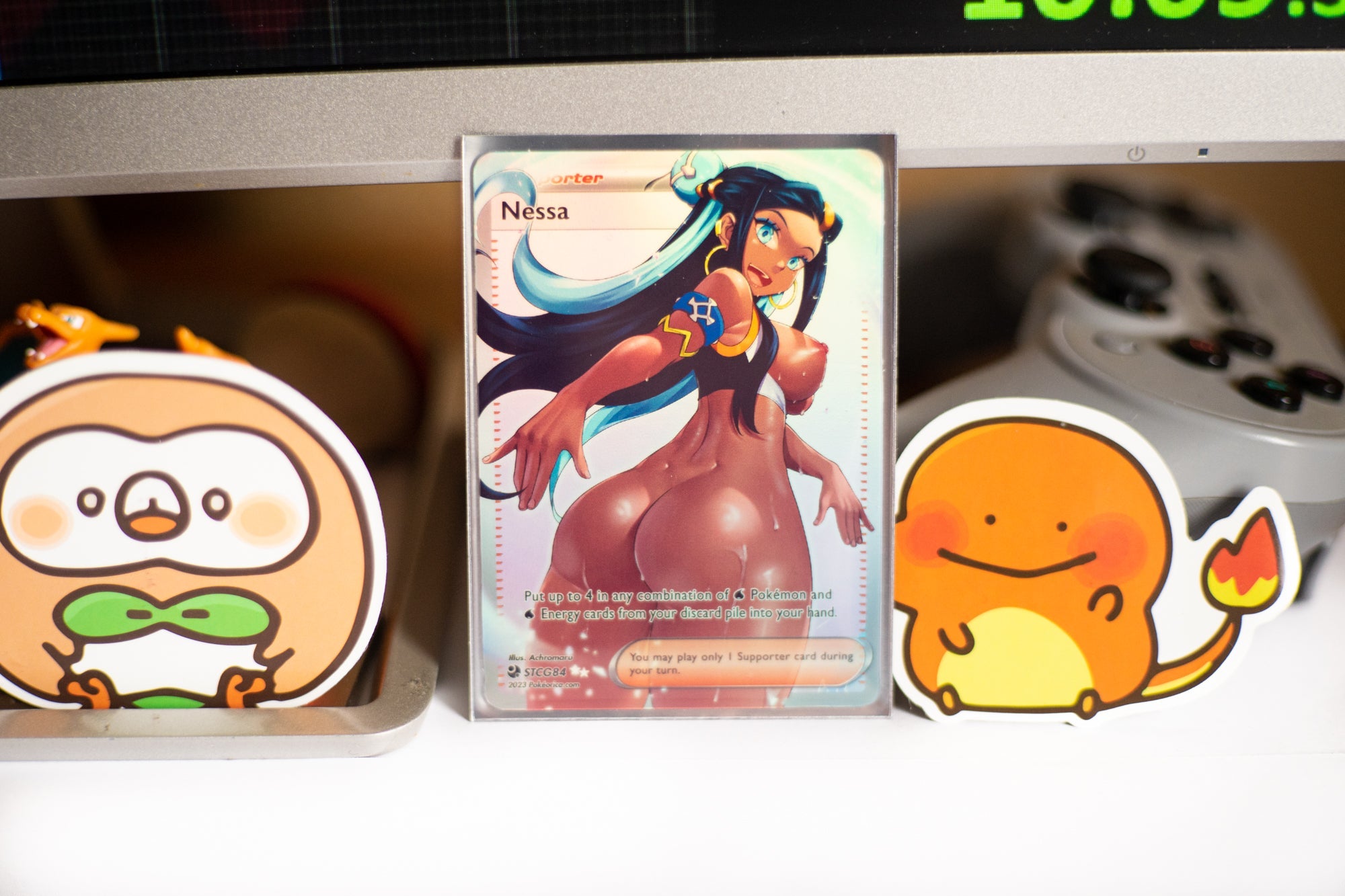 Custom Holographic Full Art Nessa Card – PokeOricaSTCG