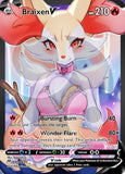 Custom Holographic Full Art Braixen V Card