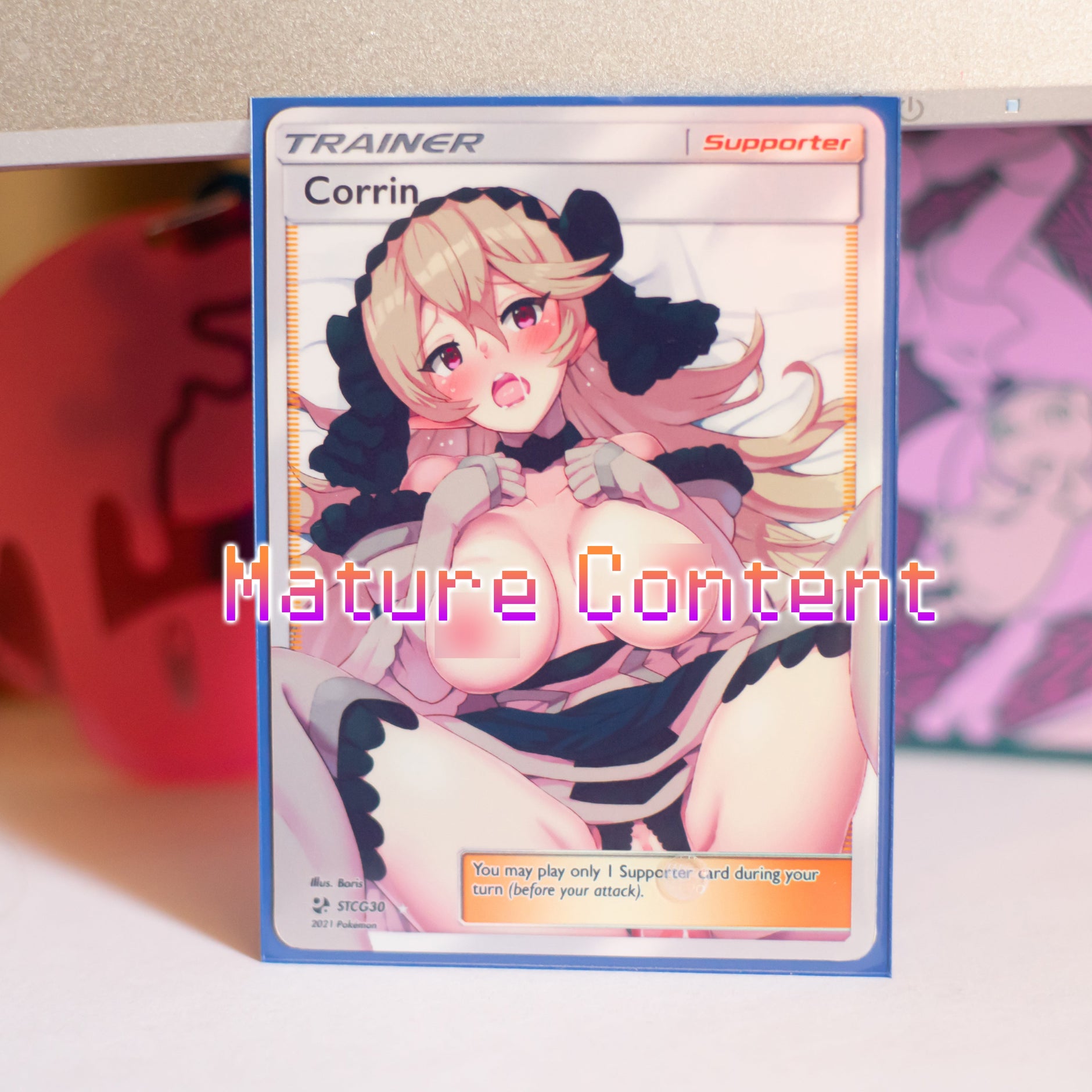 custom pokemon cards nsfw 4x | | Nurse Joy #1 | Full Art Poke Dad Card - Custom