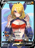 Custom Holographic Full Art Garchomp/Cynthia V Card